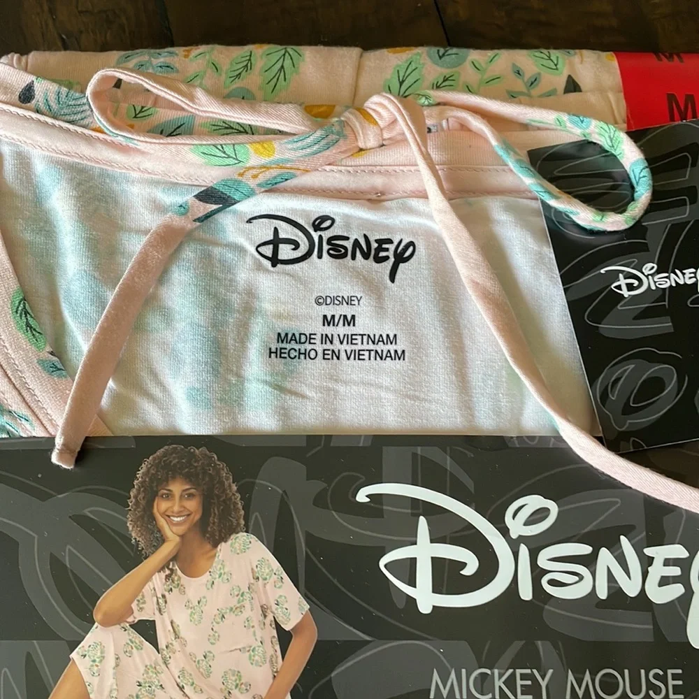 Disney Mickey Mouse 2 Piece Capri Pajama Set. - Picture 3 of 9